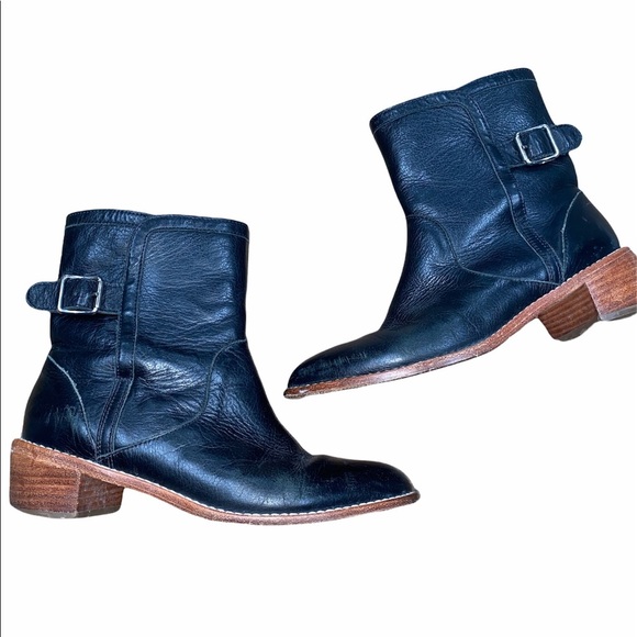 Loeffler Randall size 5 1/2 black leather boots - Picture 1 of 11
